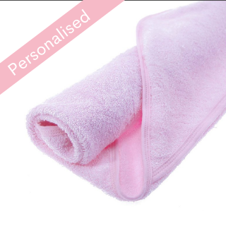 Personalised Hooded Towel - Pink image